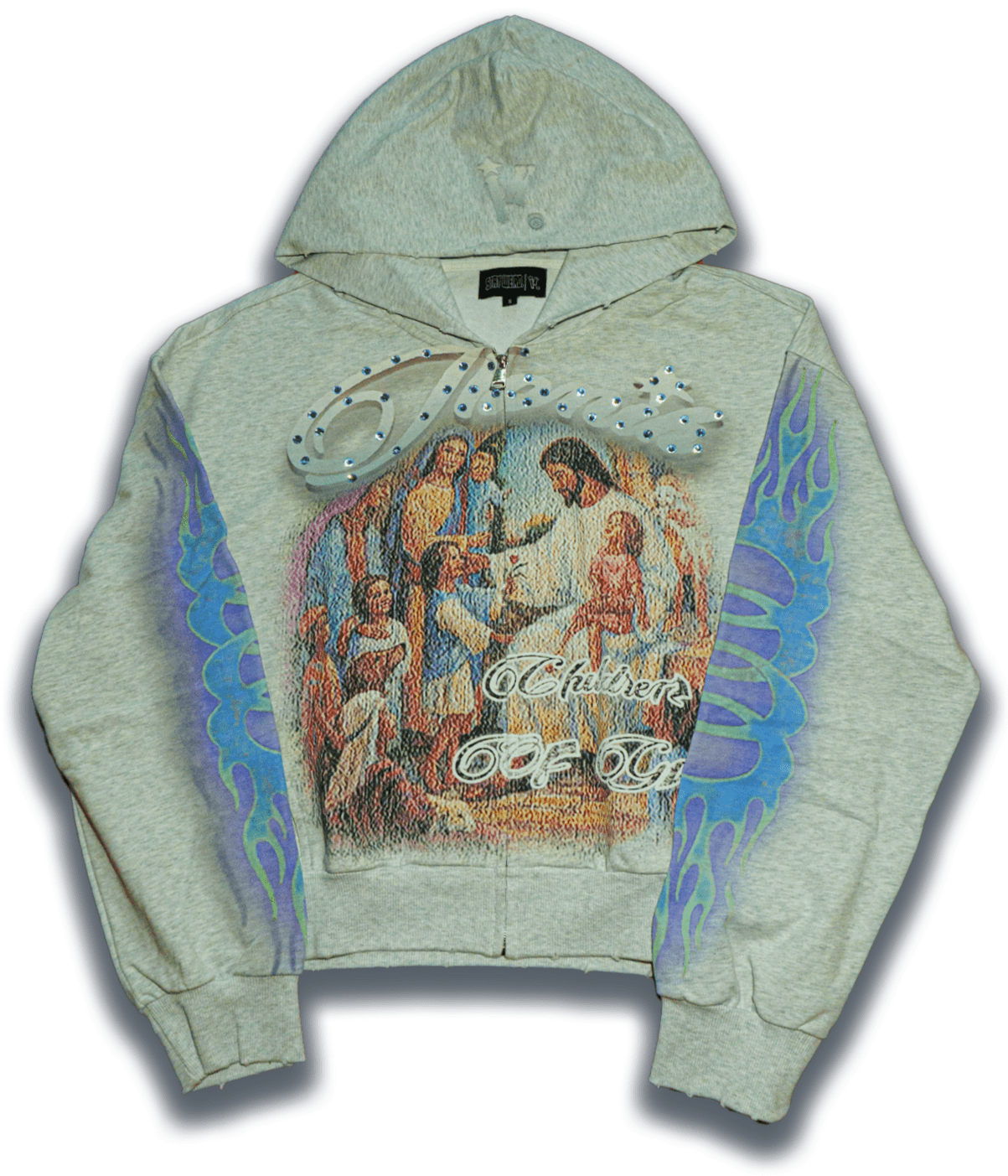 Grey "Children of God" hoodie